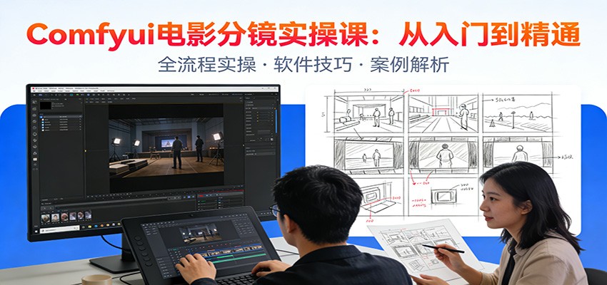 ComfyUI电影分镜实操课：分镜一致性，全流程AI视频制作，零基础也能做专业分镜 – 战狼项目网_分享创业资讯_最新网络项目资源-生财有道