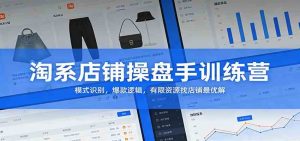 淘系店铺操盘手训练营：模式识别，爆款逻辑，有限资源找店铺最优解 – 战狼项目网_分享创业资讯_最新网络项目资源-生财有道