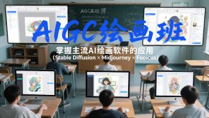 AIGC绘画班，掌握主流Ai绘画软件的应用（Stable Diffusion x Midjourney x Fooocus） – 战狼项目网_分享创业资讯_最新网络项目资源-生财有道