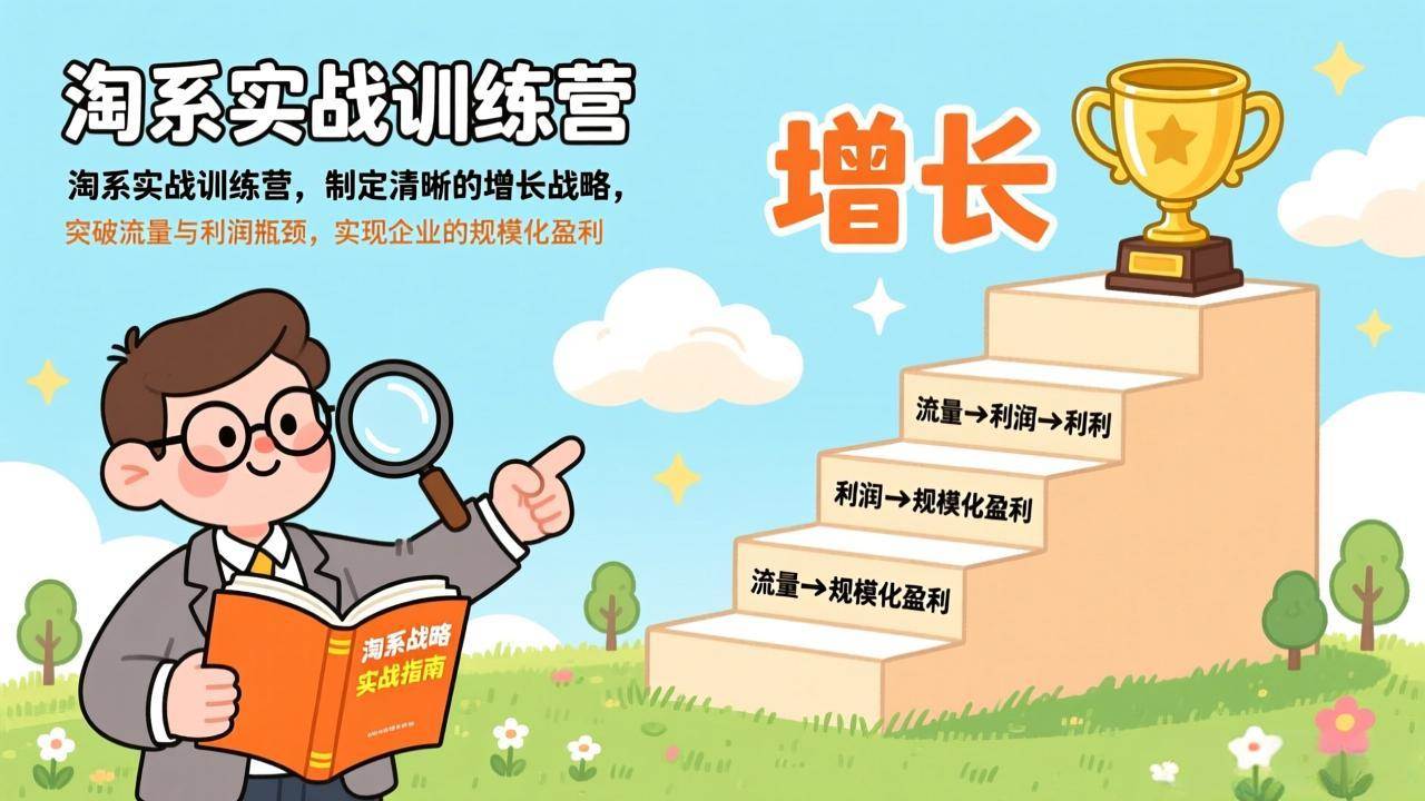 淘系实战训练营，制定清晰的增长战略，突破流量与利润瓶颈，实现企业的规模化盈利 – 战狼项目网_分享创业资讯_最新网络项目资源-生财有道