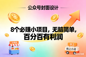 8个必赚小项目,无脑简单,百分百有利润,副业首选,日入300+ – 战狼项目网_分享创业资讯_最新网络项目资源-生财有道