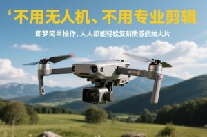 不用无人机、不用专业剪辑，即梦简单操作，人人都能轻松复刻质感航拍大片 – 战狼项目网_分享创业资讯_最新网络项目资源-生财有道