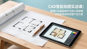 CAD智能绘图实战课：掌握CAD基础操作与核心快捷键，并能熟练绘制完整户型方案 – 战狼项目网_分享创业资讯_最新网络项目资源-生财有道