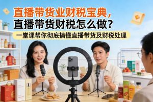 直播带货业财税宝典，直播带货财税怎么做？一堂课帮你彻底搞懂直播带货及财税处理 – 战狼项目网_分享创业资讯_最新网络项目资源-生财有道