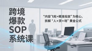 跨境爆款SOP系统课，“内容飞轮+精准投放”为核心，拆解“人×货×场”黄金公式 – 战狼项目网_分享创业资讯_最新网络项目资源-生财有道
