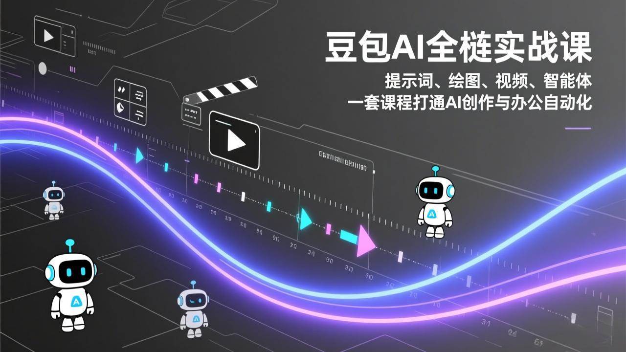 豆包AI全栈实战课：提示词、绘图、视频、智能体，一套课程打通AI创作与办公自动化 – 战狼项目网_分享创业资讯_最新网络项目资源-生财有道