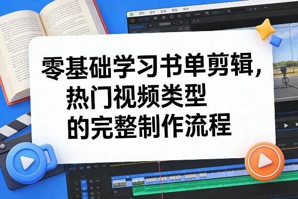 零基础学习书单剪辑，热门视频类型的完整制作流程（更新2026） – 战狼项目网_分享创业资讯_最新网络项目资源-生财有道
